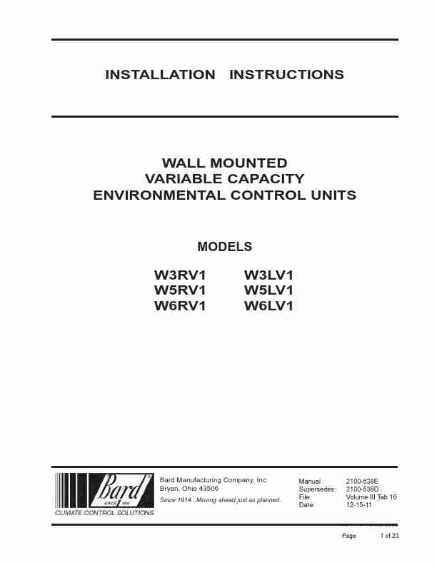 Bard Thermostat W3RV1-page_pdf